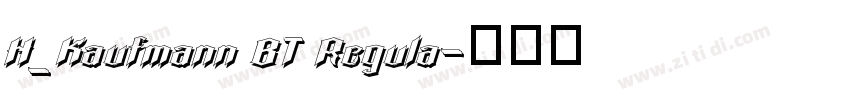 H_Kaufmann BT Regula字体转换